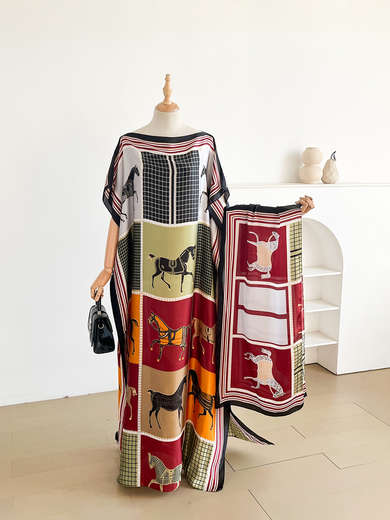 Elegant Printed Silk African S - Summer Clothing For Older Women ulasan dan harga