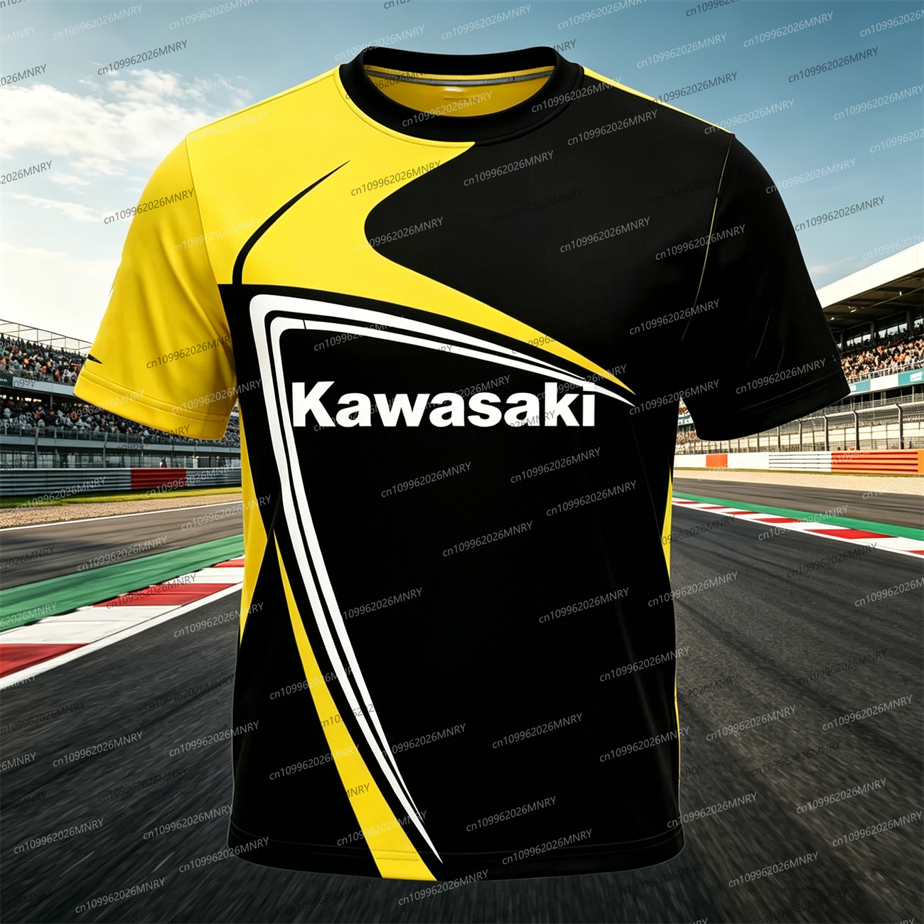 Men t-shirt top Kawasaki Motor - Summer Clothing Motorcycle ulasan dan harga