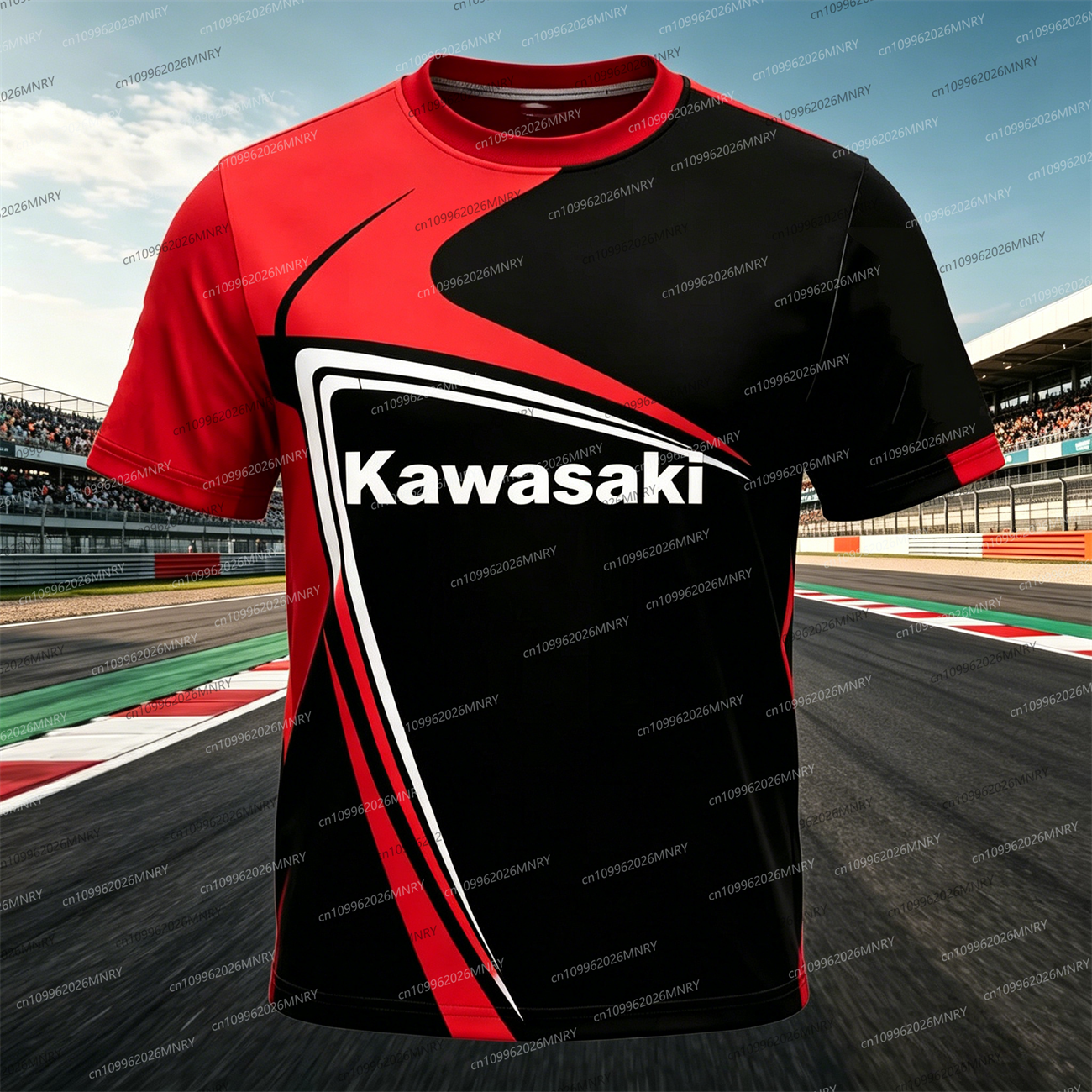 Men t-shirt top Kawasaki Motor - Summer Clothing Motorcycle ulasan dan harga