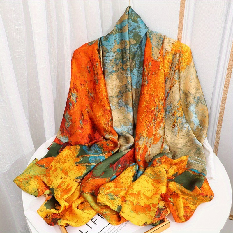 Fashion 180x90cm Satin Silk Sc - Summer Clothing Hijab ulasan dan harga