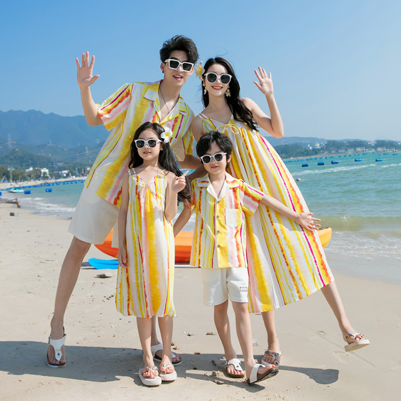 Couple Beach Look Family Vacat - Summer Clothing Resort ulasan dan harga