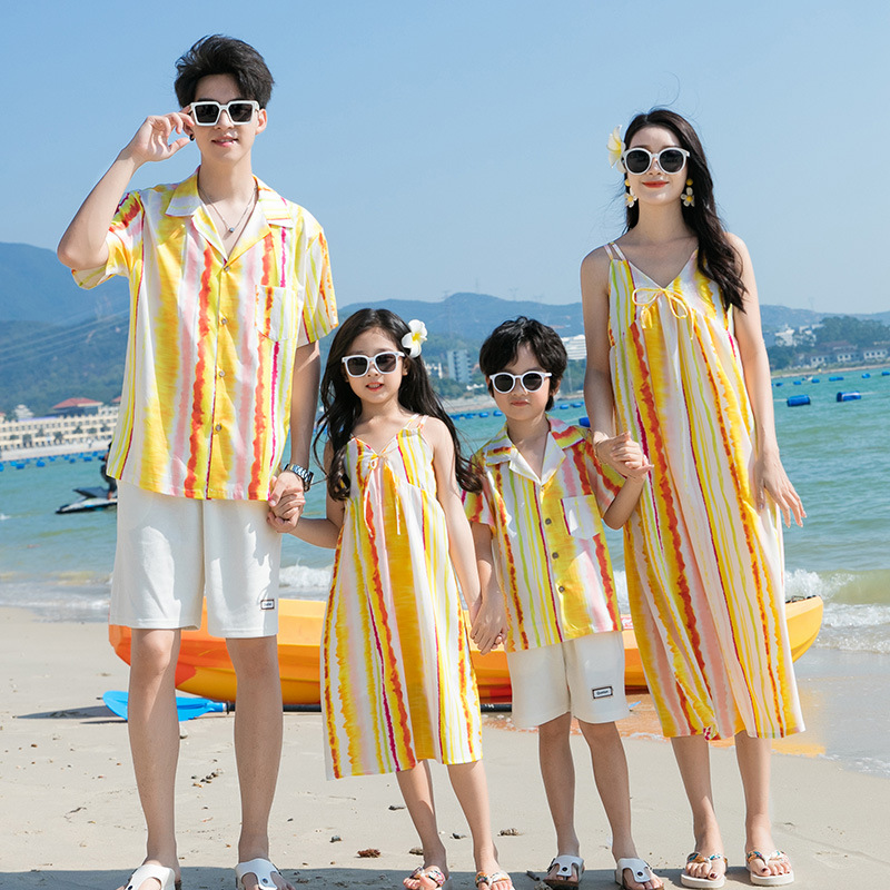Couple Beach Look Family Vacat - Summer Clothing Resort ulasan dan harga
