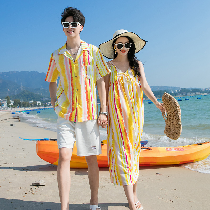 Couple Beach Look Family Vacat - Summer Clothing Resort ulasan dan harga