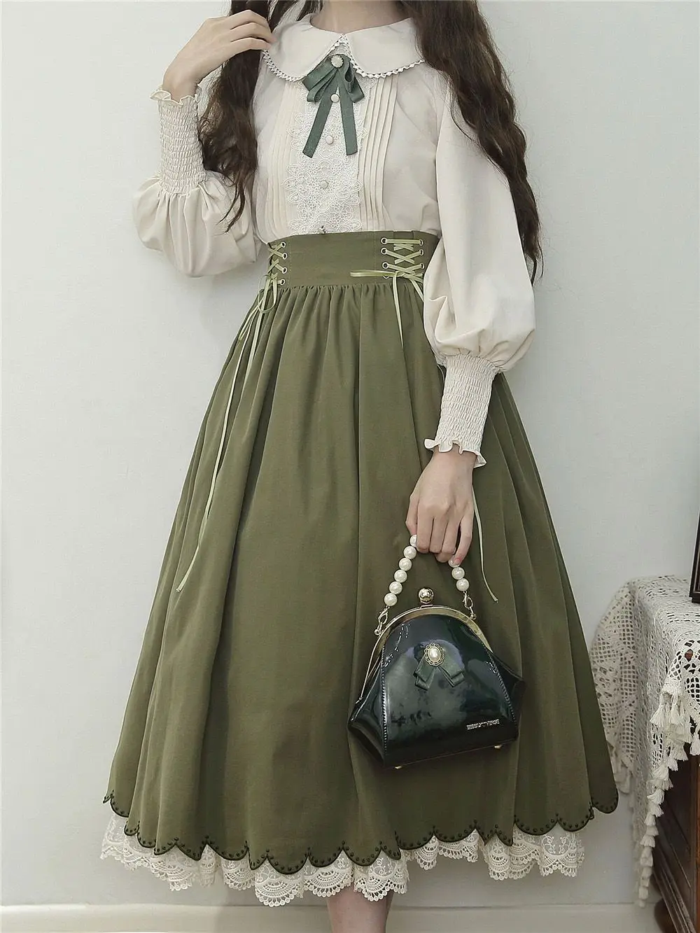 NONSAR Lolita Embroidery Dress - Summer Victorian Clothing ulasan dan harga