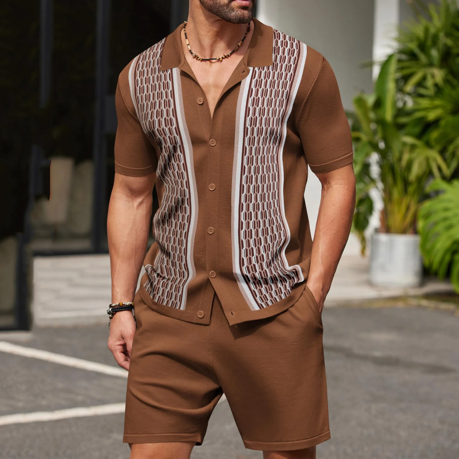 Summer Male Ice Silk Short-sle - Quality Summer Clothing ulasan dan harga