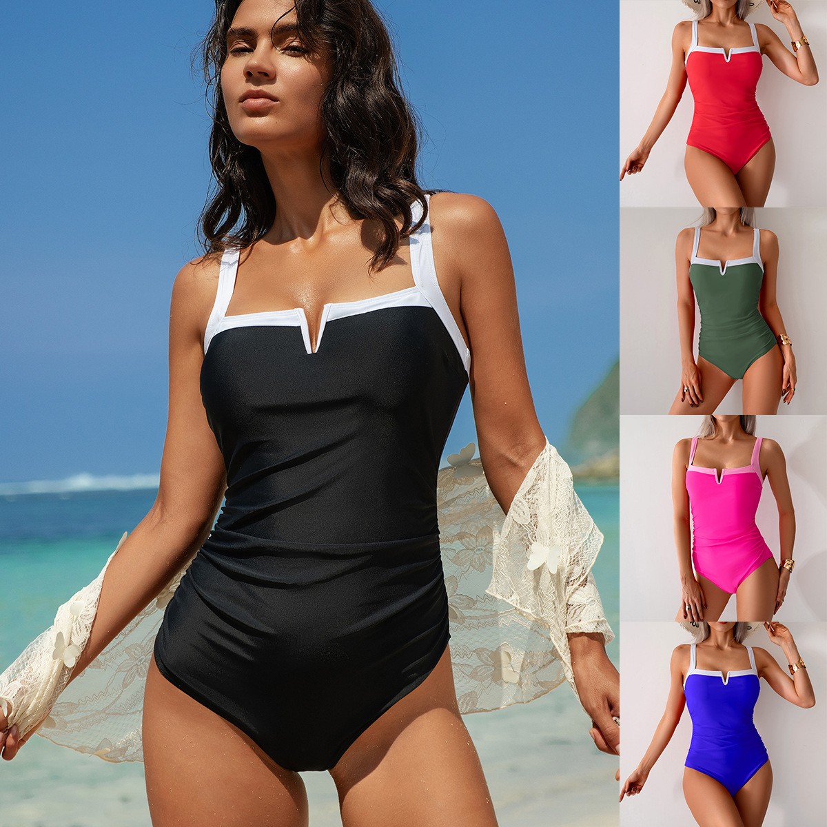 Swimwear Woman One Piece Swims - Swimsuit One Piece ulasan dan harga