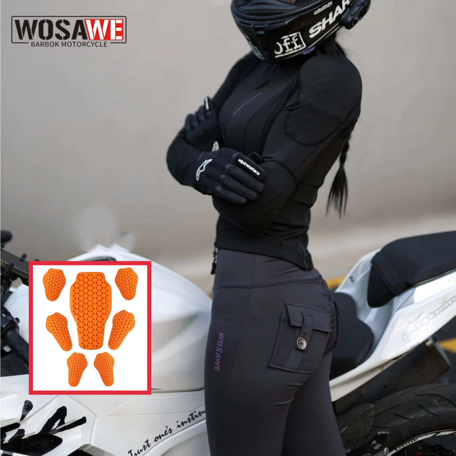 WOSAWE Women Motorcycle Jacket - Summer Clothing Motorcycle ulasan dan harga