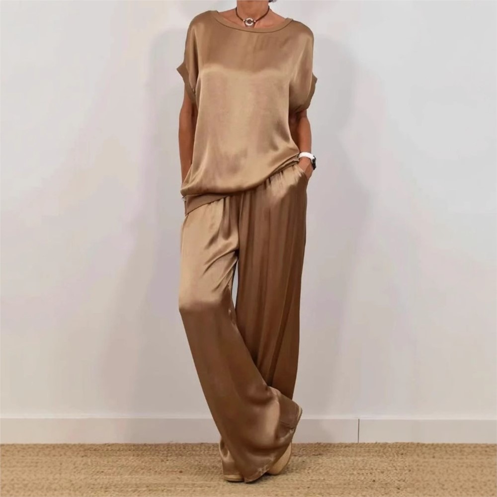2-piece Set Fashion Satin O Ne - Zara Summer Clothing For Women ulasan dan harga