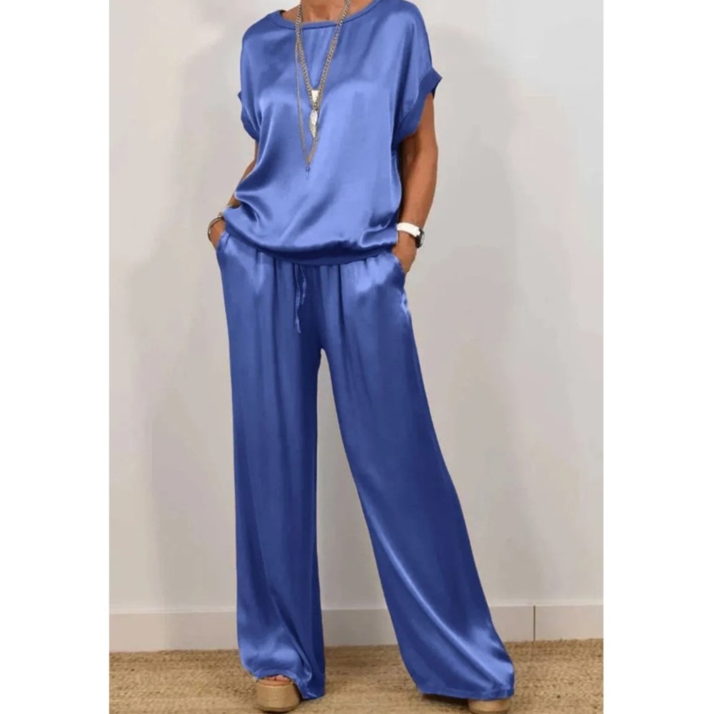 2-piece Set Fashion Satin O Ne - Zara Summer Clothing For Women ulasan dan harga