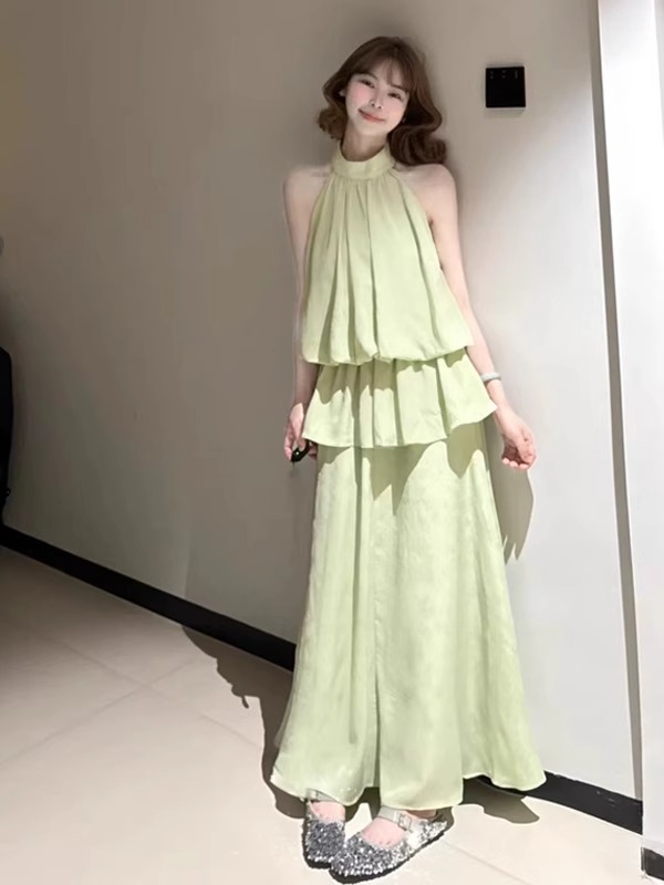 Stunning Unique Green Long Dre - Quality Summer Clothing ulasan dan harga