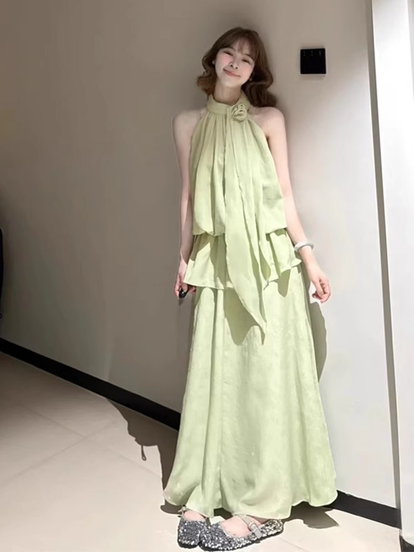 Stunning Unique Green Long Dre - Quality Summer Clothing ulasan dan harga