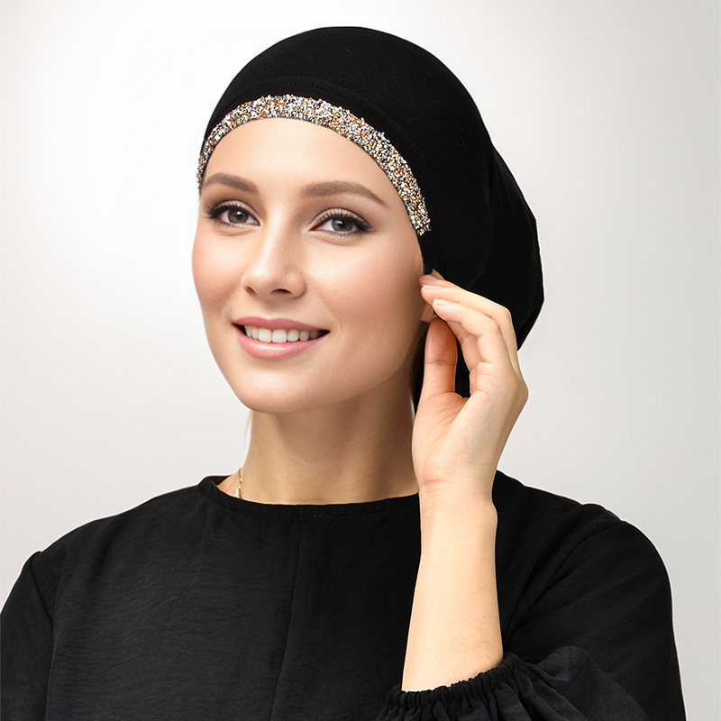 4/Pcs Modal Cotton Rhinestone  - Summer Clothing Hijab ulasan dan harga