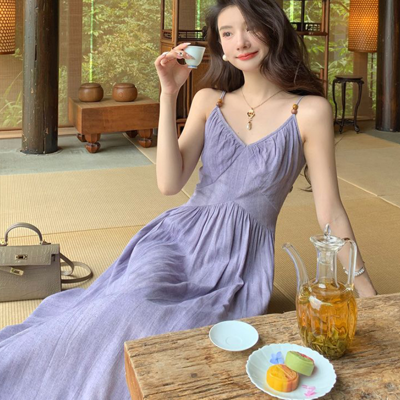 Fashion Elegant Woman Dress Pu - Summer Clothing Resort ulasan dan harga
