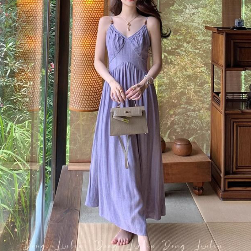 Fashion Elegant Woman Dress Pu - Summer Clothing Resort ulasan dan harga