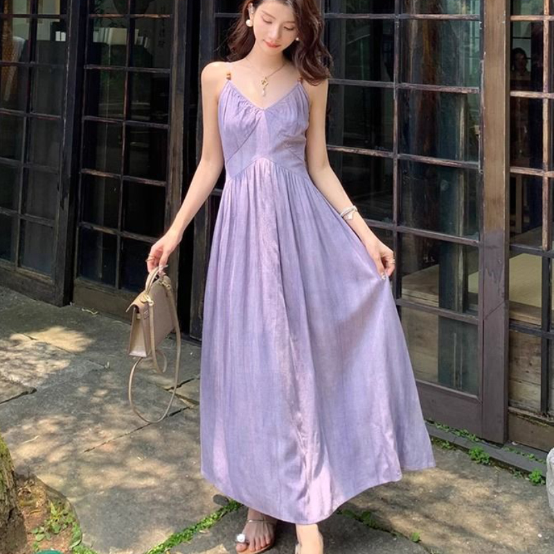Fashion Elegant Woman Dress Pu - Summer Clothing Resort ulasan dan harga