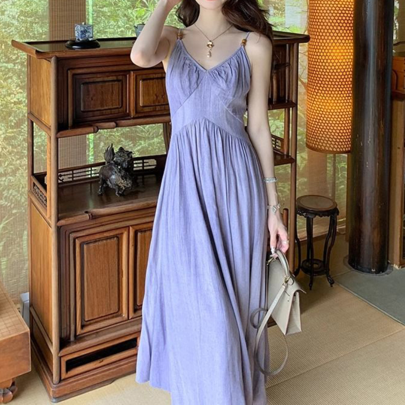 Fashion Elegant Woman Dress Pu - Summer Clothing Resort ulasan dan harga